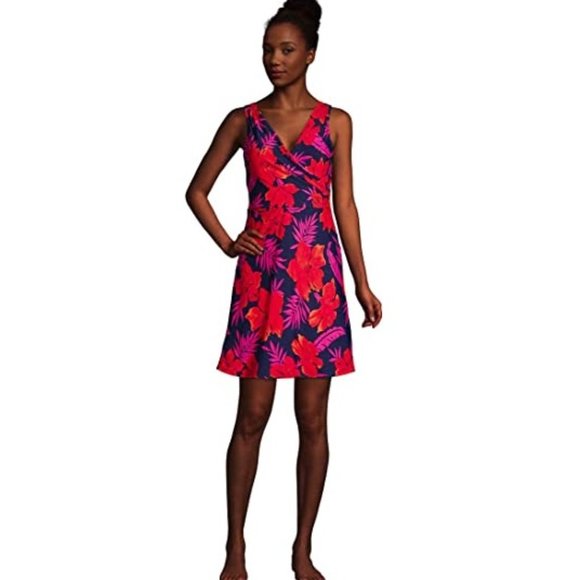 Jupe En Laine Plaid Lands End - Taille 10, Longueur 30" - Occasion Excellent état